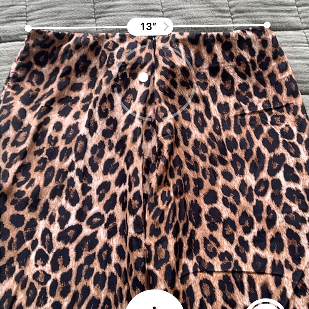 Leopard Print Midi Skirt - Picture 8 of 9